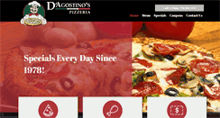Desktop Screenshot of dagostinospizzeria.com